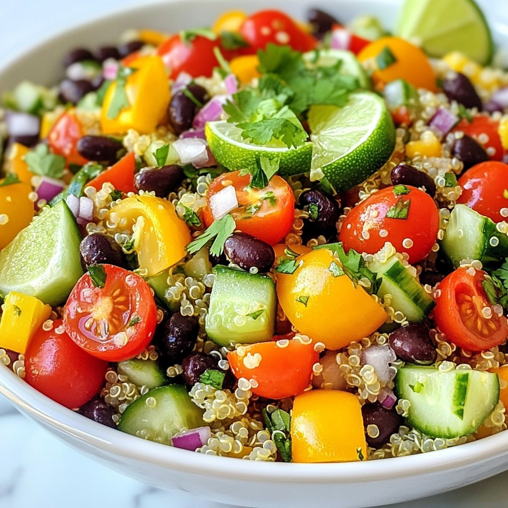 Cilantro Lime Quinoa Salad Fresh and Flavorful Dish