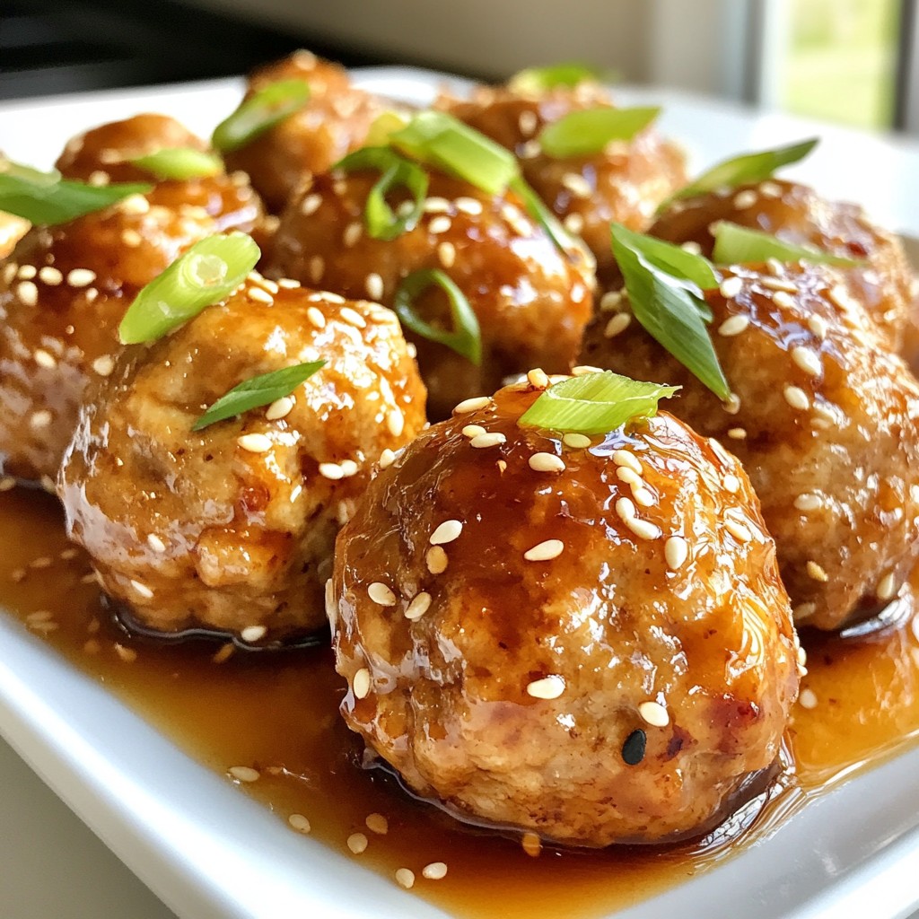 Teriyaki Turkey Meatballs Flavorful and Simple Recipe