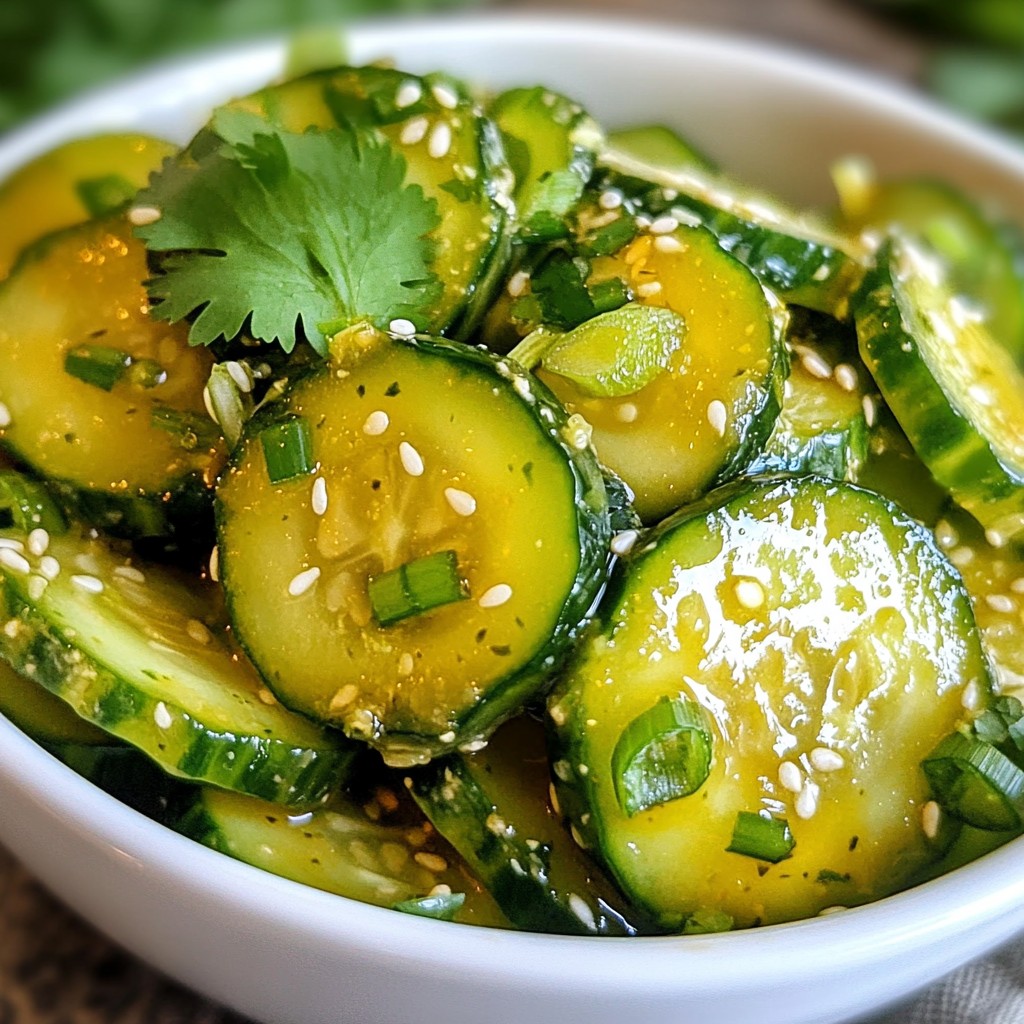Ginger Sesame Cucumber Salad Fresh and Simple Delight