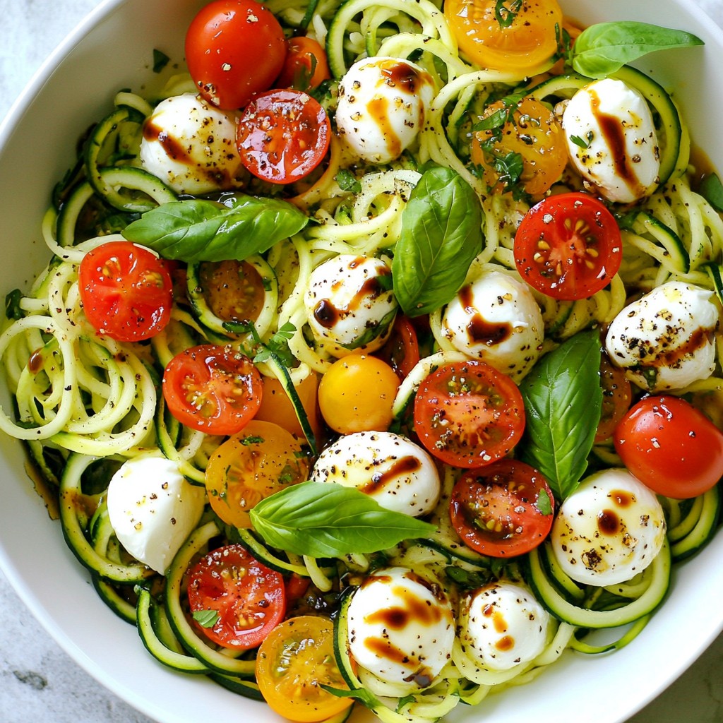 Caprese Zoodle Salad Fresh and Flavorful Delight