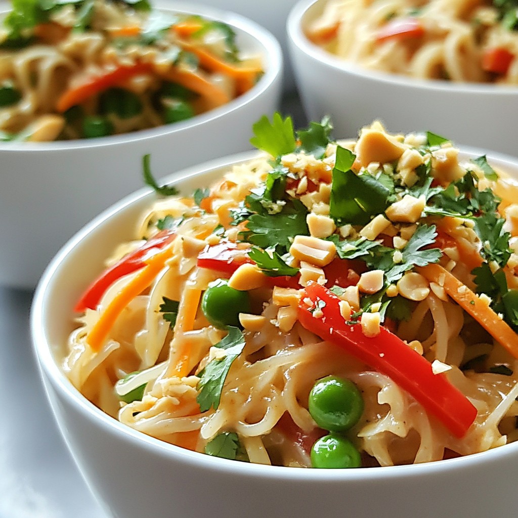 Spicy Thai Peanut Noodles Tasty and Simple Delight