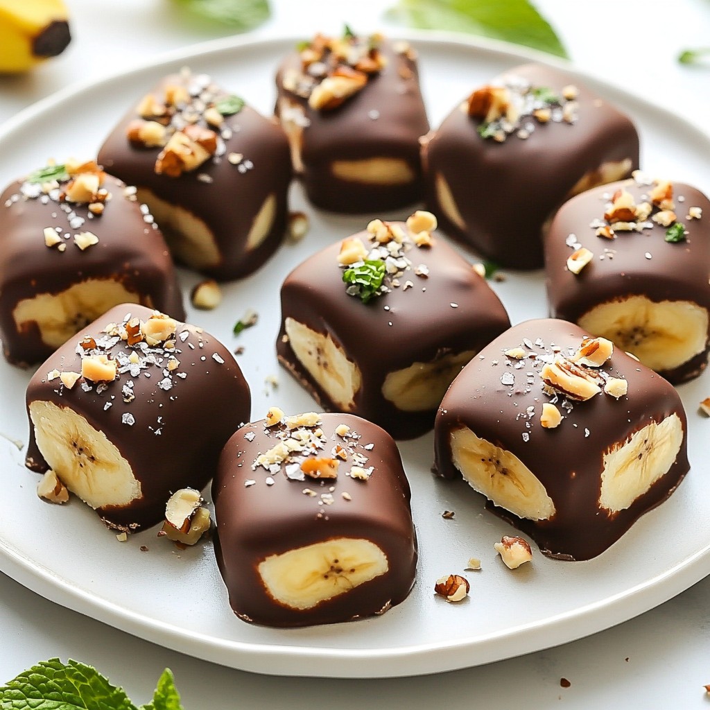 Chocolate Covered Banana Bites Simple Easy Treat