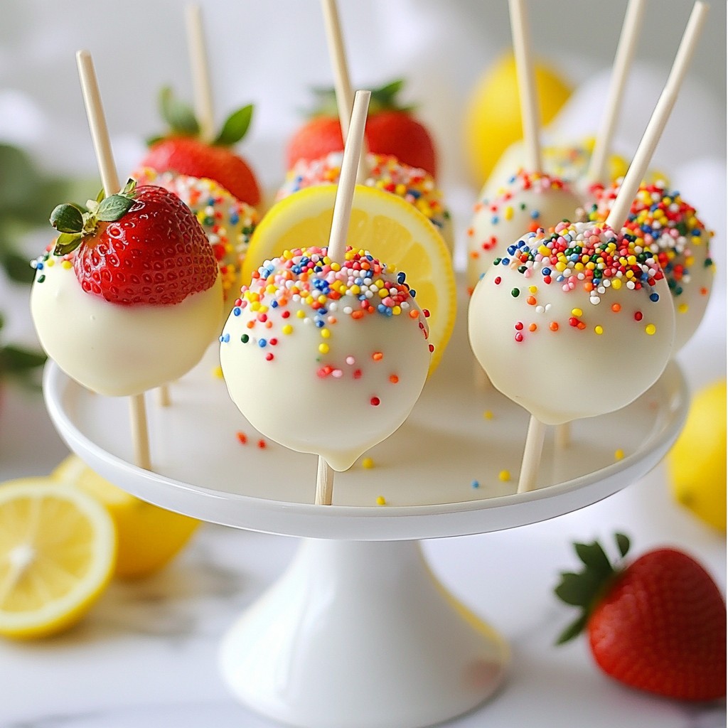 Strawberry Lemonade Cake Pops Easy and Fun Treat
