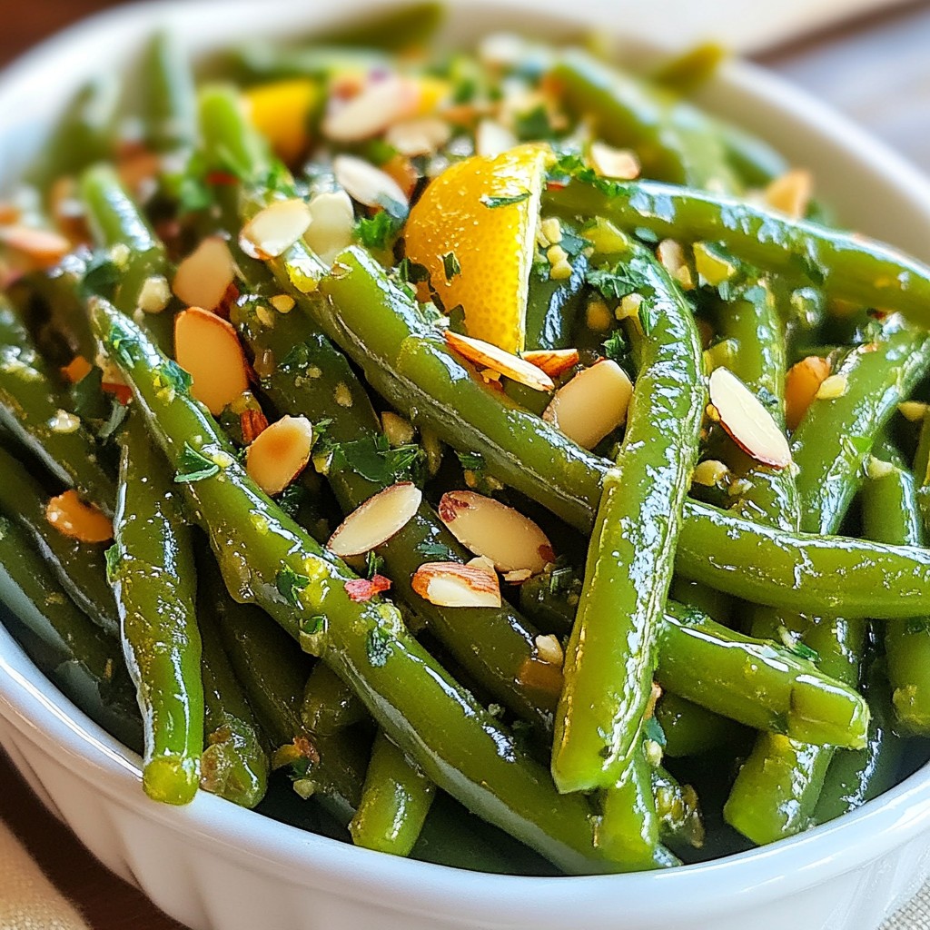 Lemon Garlic Green Beans Flavorful Simple Side Dish