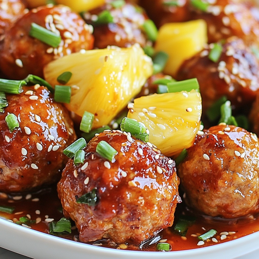 Sweet Chili Pineapple Meatballs Flavorful Party Dish