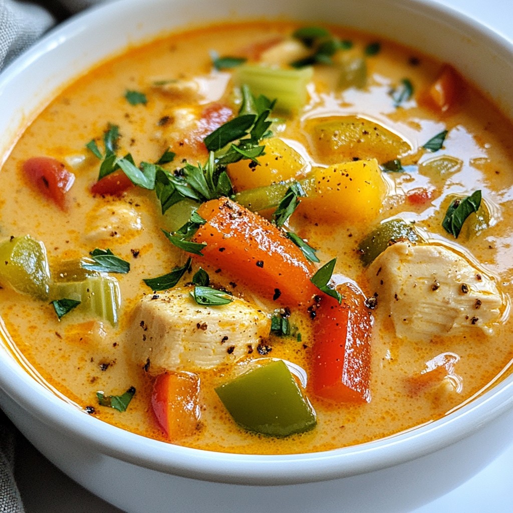 Creamy Cajun Chicken Soup Easy and Flavorful Recipe
