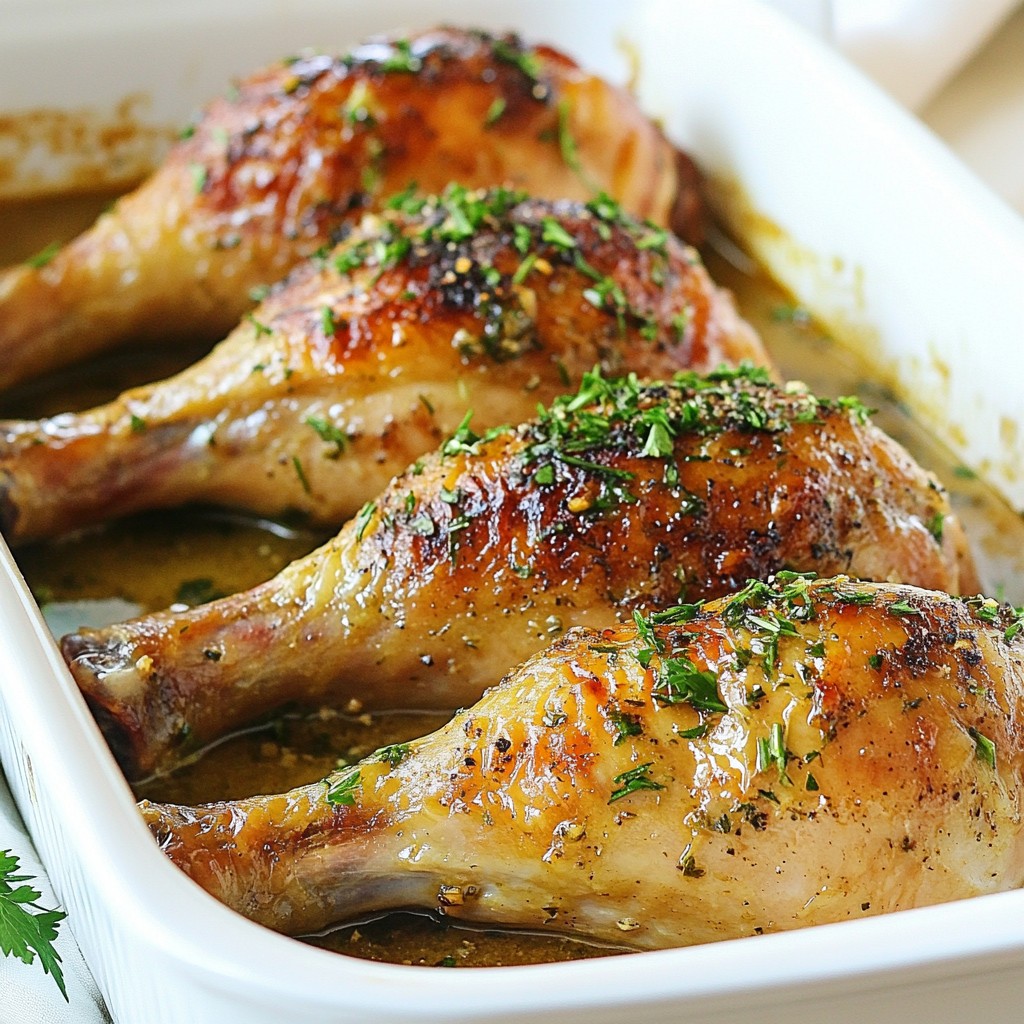 Garlic Herb Roasted Turkey Legs Flavorful Dinner Delight
