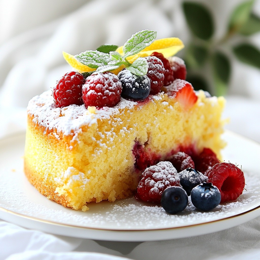 Lemon Berry Ricotta Cake Fresh and Flavorful Delight
