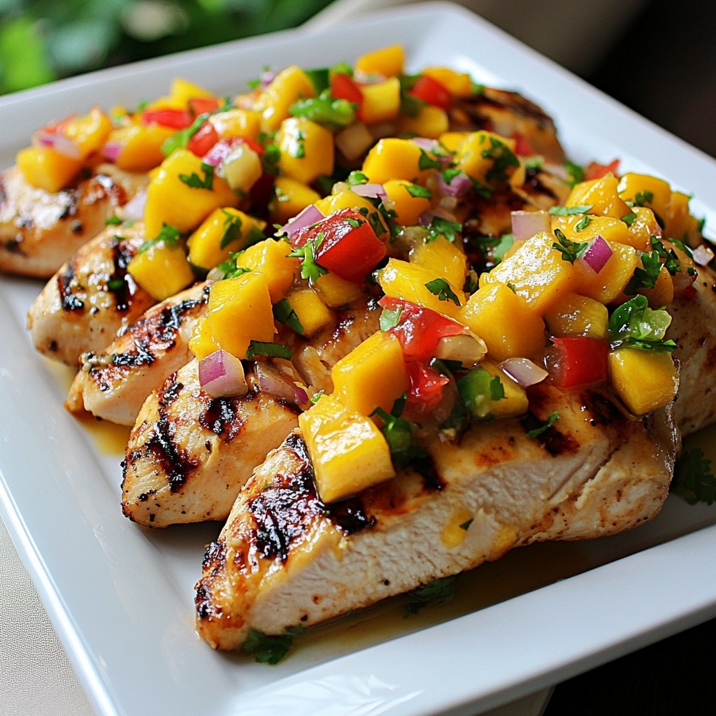 Mango Salsa Grilled Chicken Flavorful and Juicy Dish