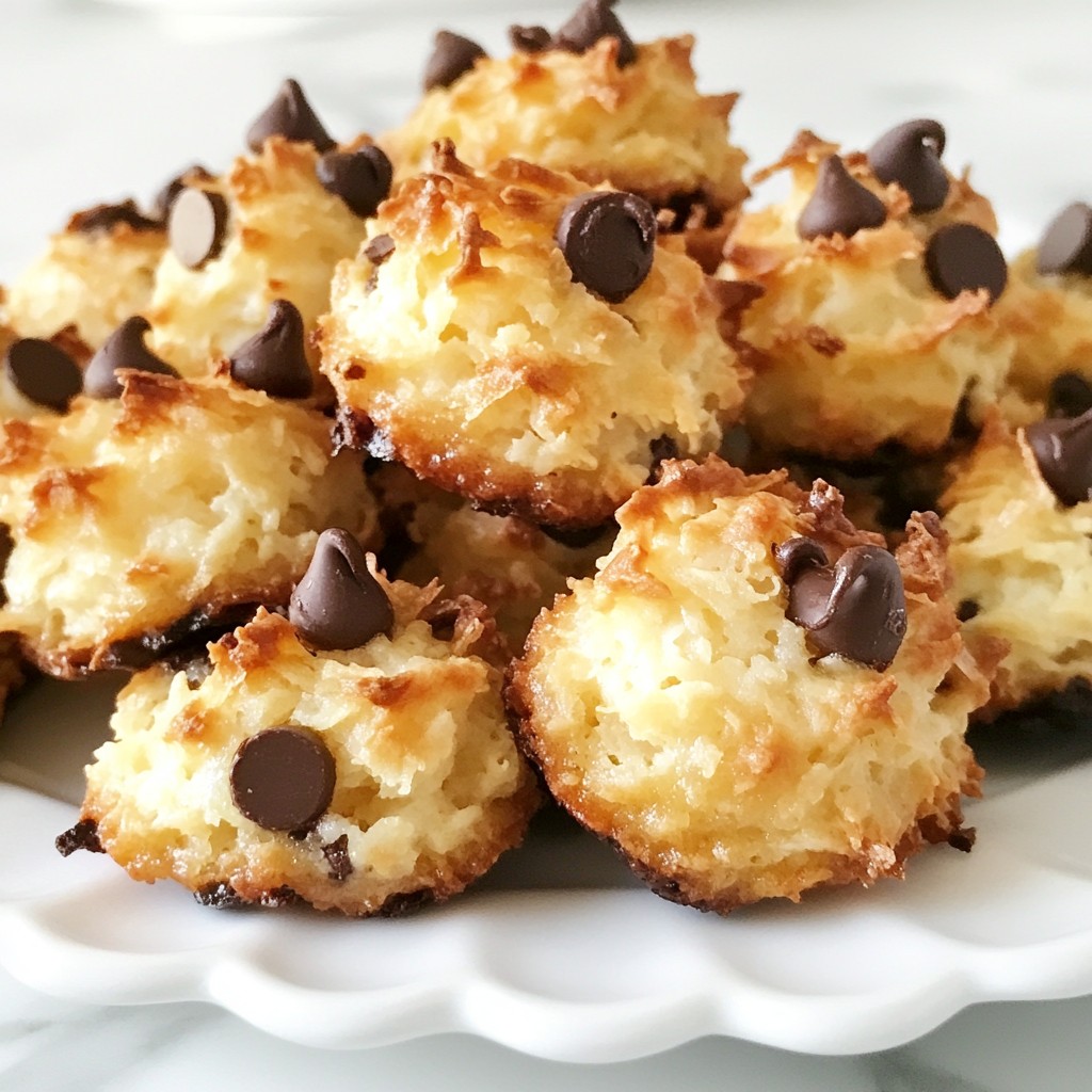 Coconut Chocolate Chip Macaroons Delightful Treats