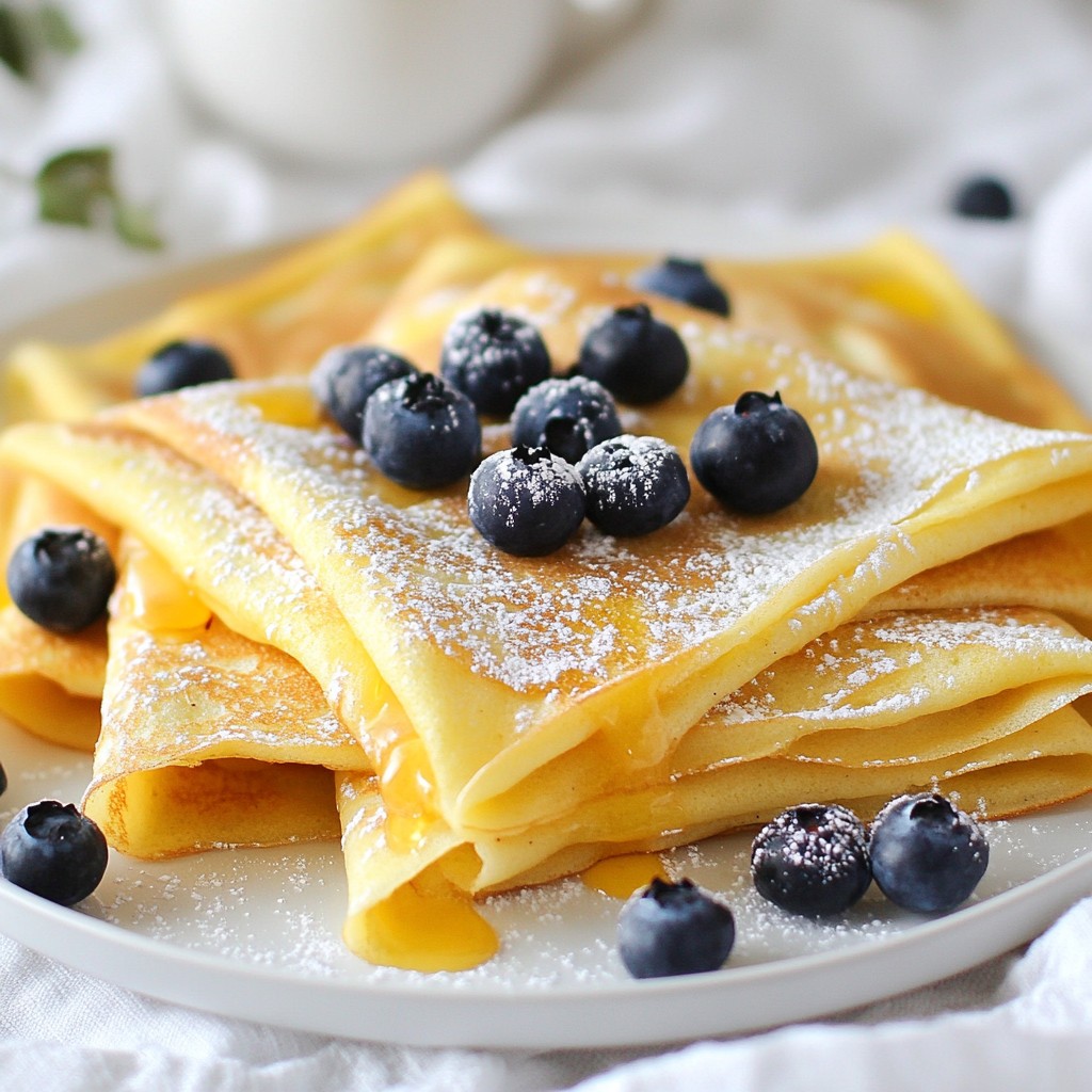 Blueberry Cream Cheese Crêpes Delightful and Simple