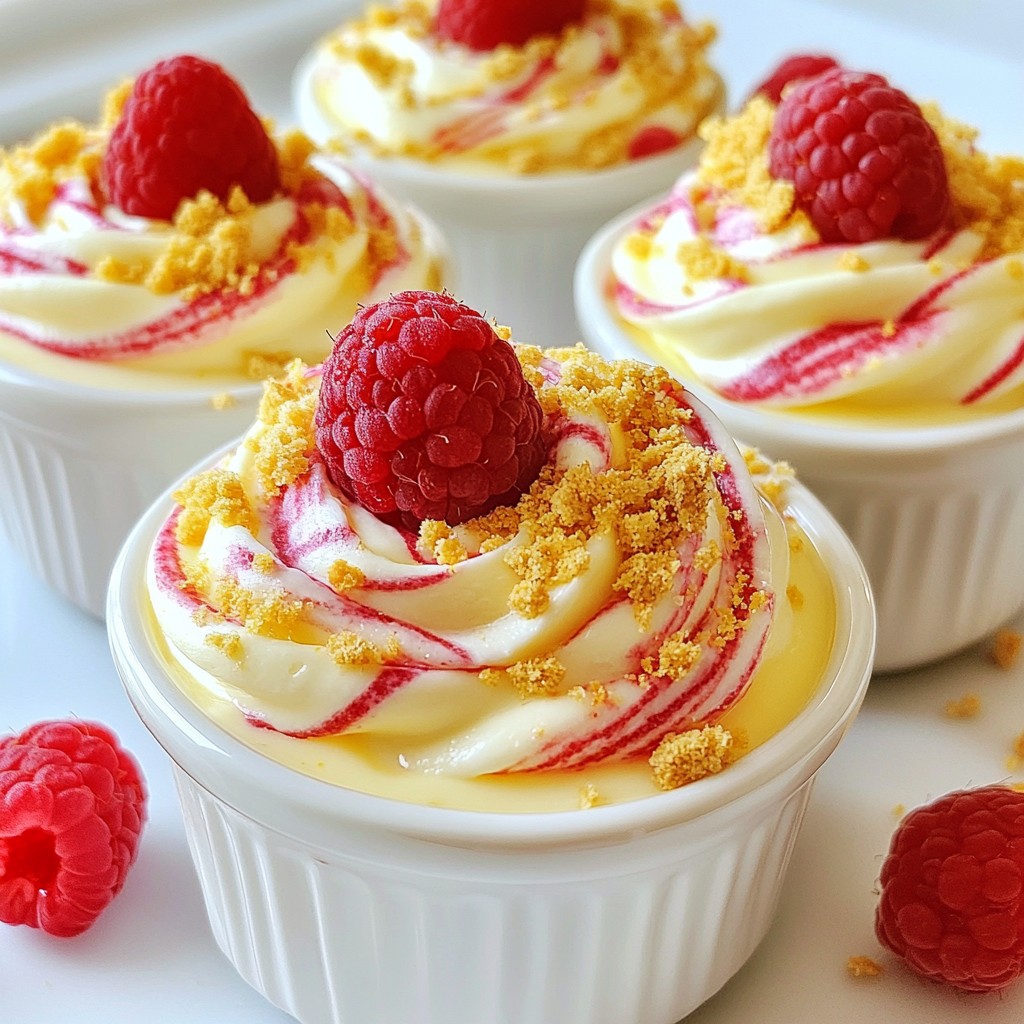 Lemon Raspberry Cheesecake Mousse Delightful Treat