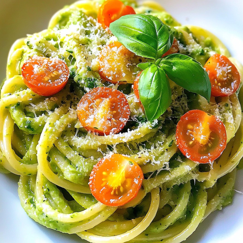 Creamy Avocado Pasta Rich and Flavorful Dish