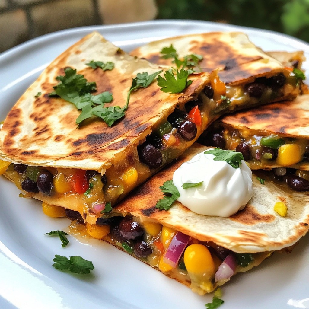 Black Bean Corn Quesadillas Flavorful and Easy Meal