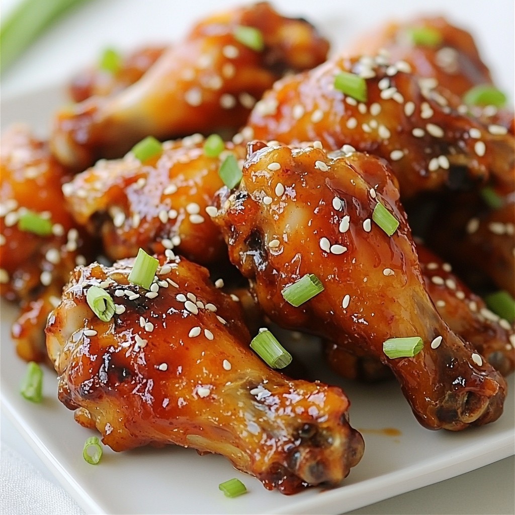 Honey Sriracha Chicken Wings Flavorful Finger Food